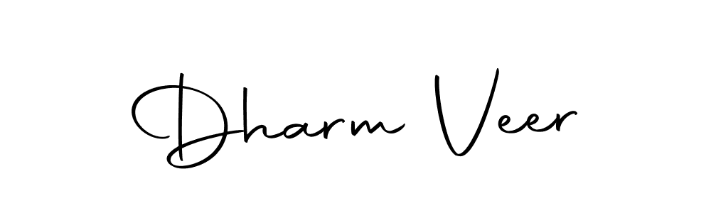 Design your own signature with our free online signature maker. With this signature software, you can create a handwritten (Autography-DOLnW) signature for name Dharm Veer. Dharm Veer signature style 10 images and pictures png