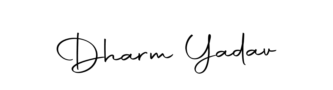 Make a beautiful signature design for name Dharm Yadav. With this signature (Autography-DOLnW) style, you can create a handwritten signature for free. Dharm Yadav signature style 10 images and pictures png