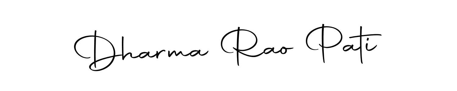 Create a beautiful signature design for name Dharma Rao Pati. With this signature (Autography-DOLnW) fonts, you can make a handwritten signature for free. Dharma Rao Pati signature style 10 images and pictures png