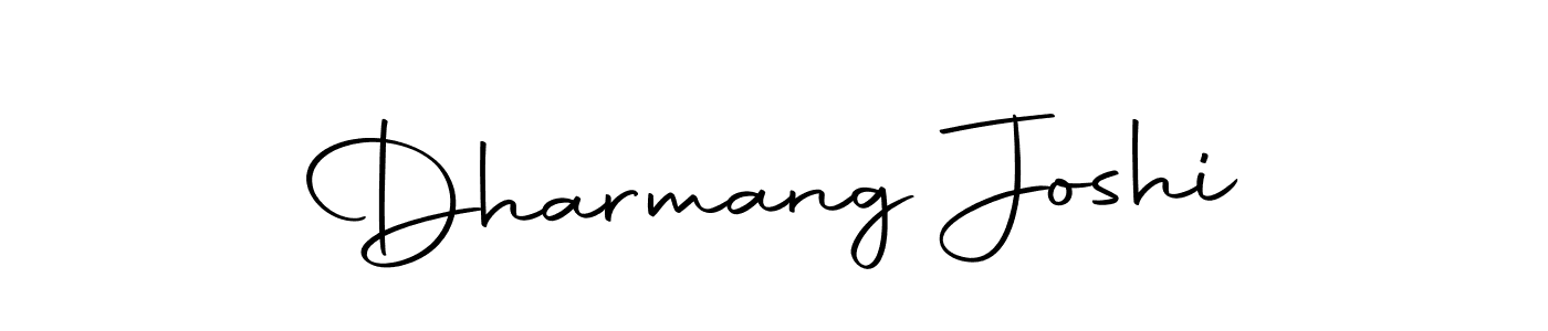 Design your own signature with our free online signature maker. With this signature software, you can create a handwritten (Autography-DOLnW) signature for name Dharmang Joshi. Dharmang Joshi signature style 10 images and pictures png