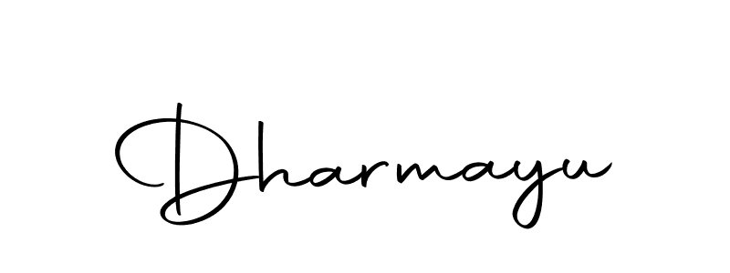 Use a signature maker to create a handwritten signature online. With this signature software, you can design (Autography-DOLnW) your own signature for name Dharmayu. Dharmayu signature style 10 images and pictures png