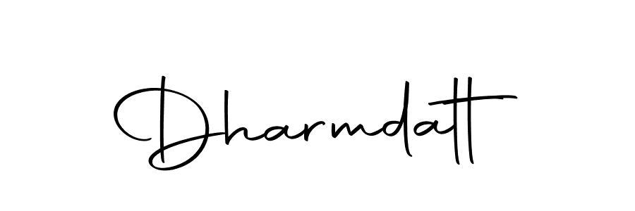 Make a beautiful signature design for name Dharmdatt. Use this online signature maker to create a handwritten signature for free. Dharmdatt signature style 10 images and pictures png