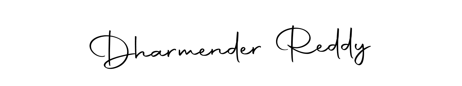 Create a beautiful signature design for name Dharmender Reddy. With this signature (Autography-DOLnW) fonts, you can make a handwritten signature for free. Dharmender Reddy signature style 10 images and pictures png