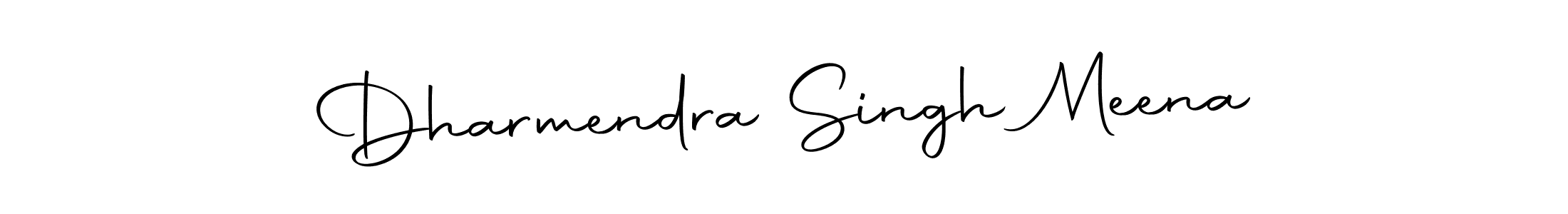 How to make Dharmendra Singh Meena name signature. Use Autography-DOLnW style for creating short signs online. This is the latest handwritten sign. Dharmendra Singh Meena signature style 10 images and pictures png