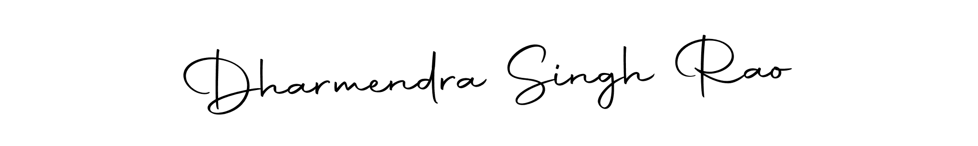 How to make Dharmendra Singh Rao name signature. Use Autography-DOLnW style for creating short signs online. This is the latest handwritten sign. Dharmendra Singh Rao signature style 10 images and pictures png