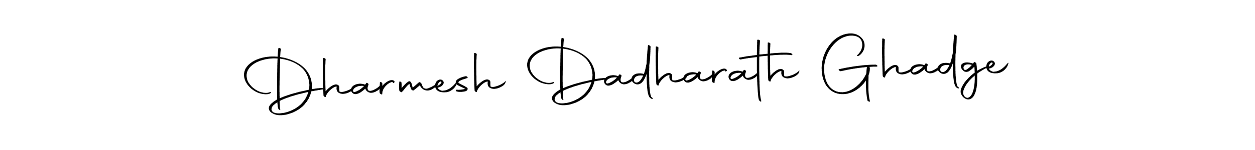 You can use this online signature creator to create a handwritten signature for the name Dharmesh Dadharath Ghadge. This is the best online autograph maker. Dharmesh Dadharath Ghadge signature style 10 images and pictures png