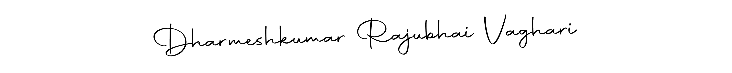 Also we have Dharmeshkumar Rajubhai Vaghari name is the best signature style. Create professional handwritten signature collection using Autography-DOLnW autograph style. Dharmeshkumar Rajubhai Vaghari signature style 10 images and pictures png