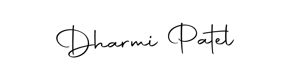 The best way (Autography-DOLnW) to make a short signature is to pick only two or three words in your name. The name Dharmi Patel include a total of six letters. For converting this name. Dharmi Patel signature style 10 images and pictures png