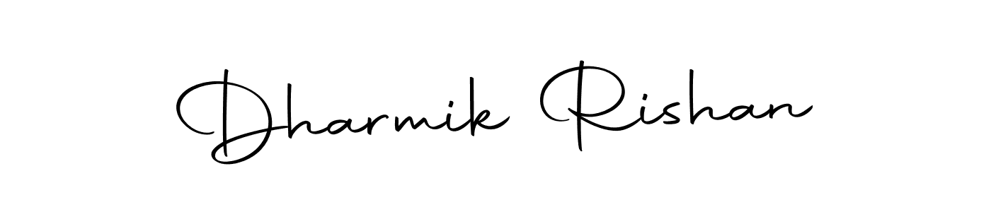 Use a signature maker to create a handwritten signature online. With this signature software, you can design (Autography-DOLnW) your own signature for name Dharmik Rishan. Dharmik Rishan signature style 10 images and pictures png