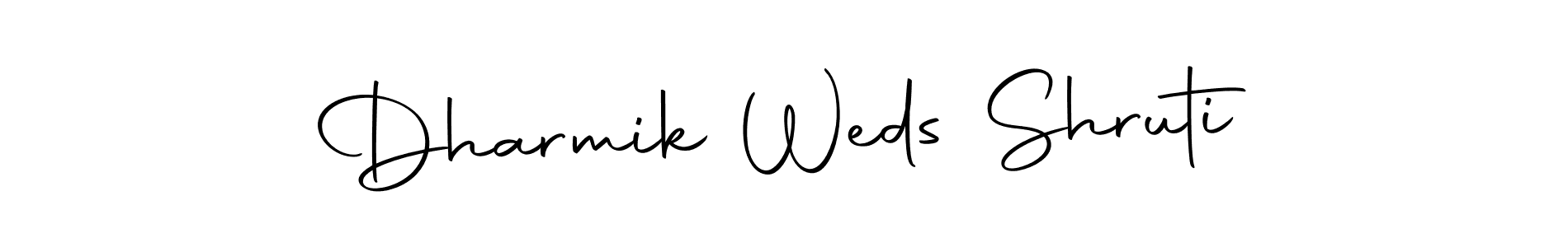 You should practise on your own different ways (Autography-DOLnW) to write your name (Dharmik Weds Shruti) in signature. don't let someone else do it for you. Dharmik Weds Shruti signature style 10 images and pictures png