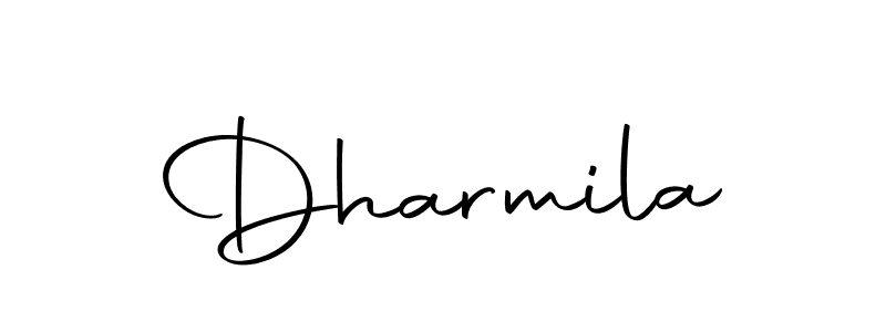 Make a beautiful signature design for name Dharmila. With this signature (Autography-DOLnW) style, you can create a handwritten signature for free. Dharmila signature style 10 images and pictures png