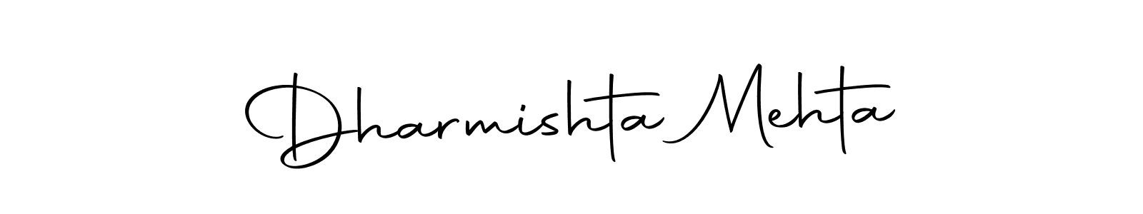 Design your own signature with our free online signature maker. With this signature software, you can create a handwritten (Autography-DOLnW) signature for name Dharmishta Mehta. Dharmishta Mehta signature style 10 images and pictures png