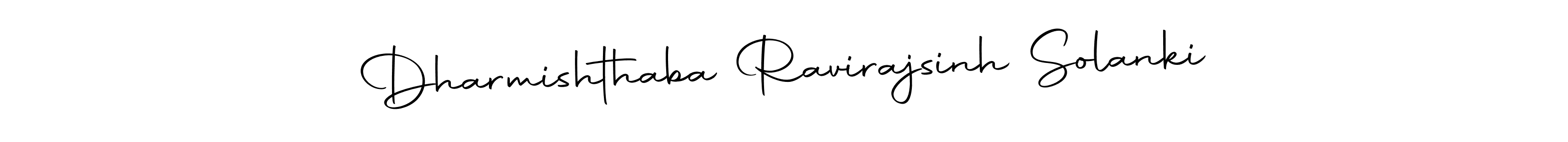 This is the best signature style for the Dharmishthaba Ravirajsinh Solanki name. Also you like these signature font (Autography-DOLnW). Mix name signature. Dharmishthaba Ravirajsinh Solanki signature style 10 images and pictures png