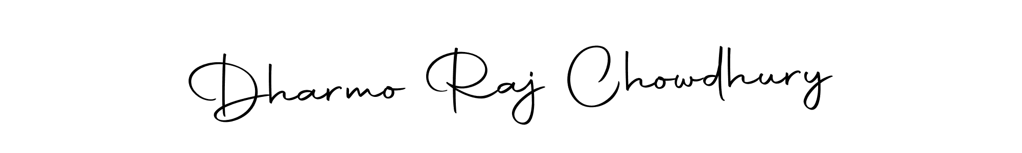 How to make Dharmo Raj Chowdhury name signature. Use Autography-DOLnW style for creating short signs online. This is the latest handwritten sign. Dharmo Raj Chowdhury signature style 10 images and pictures png