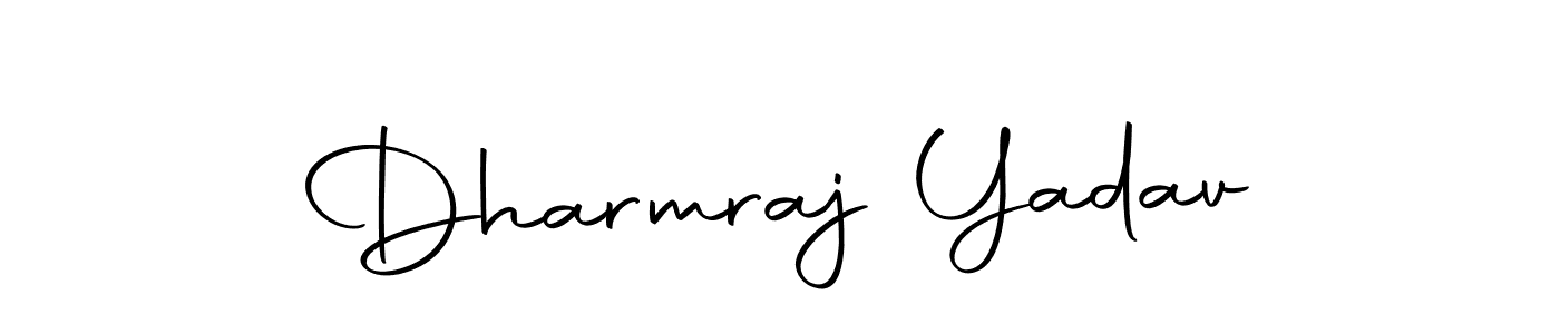 How to make Dharmraj Yadav name signature. Use Autography-DOLnW style for creating short signs online. This is the latest handwritten sign. Dharmraj Yadav signature style 10 images and pictures png