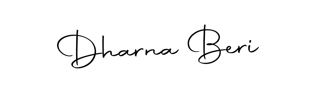 Create a beautiful signature design for name Dharna Beri. With this signature (Autography-DOLnW) fonts, you can make a handwritten signature for free. Dharna Beri signature style 10 images and pictures png