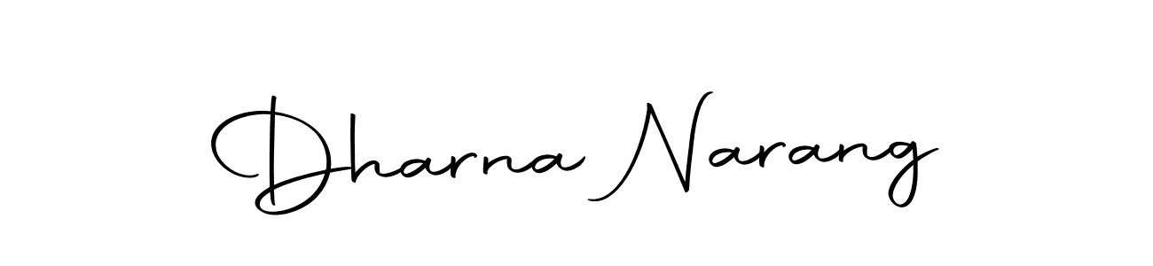 Design your own signature with our free online signature maker. With this signature software, you can create a handwritten (Autography-DOLnW) signature for name Dharna Narang. Dharna Narang signature style 10 images and pictures png