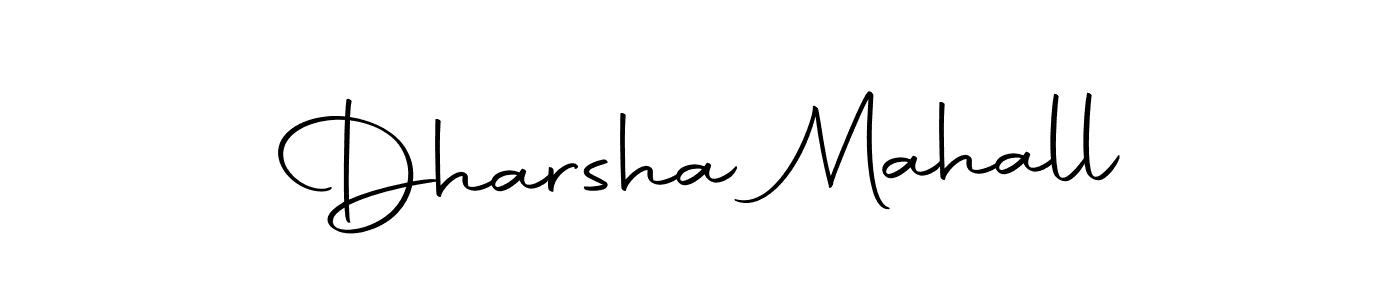 The best way (Autography-DOLnW) to make a short signature is to pick only two or three words in your name. The name Dharsha Mahall include a total of six letters. For converting this name. Dharsha Mahall signature style 10 images and pictures png