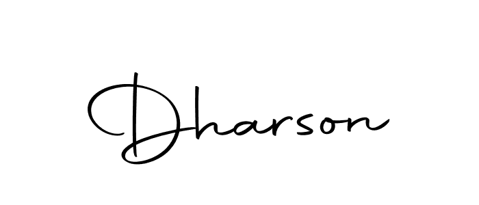 How to make Dharson name signature. Use Autography-DOLnW style for creating short signs online. This is the latest handwritten sign. Dharson signature style 10 images and pictures png