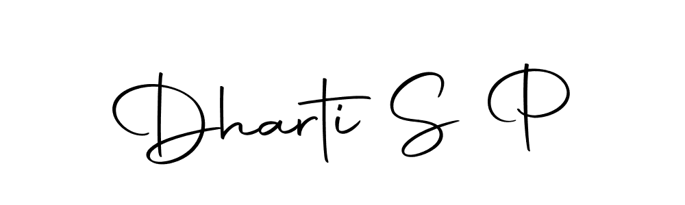 Make a beautiful signature design for name Dharti S P. With this signature (Autography-DOLnW) style, you can create a handwritten signature for free. Dharti S P signature style 10 images and pictures png