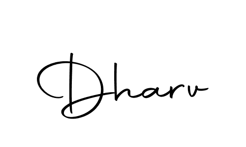 Create a beautiful signature design for name Dharv. With this signature (Autography-DOLnW) fonts, you can make a handwritten signature for free. Dharv signature style 10 images and pictures png