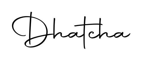 Practice writing Dhatcha with the flow of Autography-DOLnW lettering. A fantastic source of inspiration for developing your personal signature style. Dhatcha signature style 10 images and pictures png