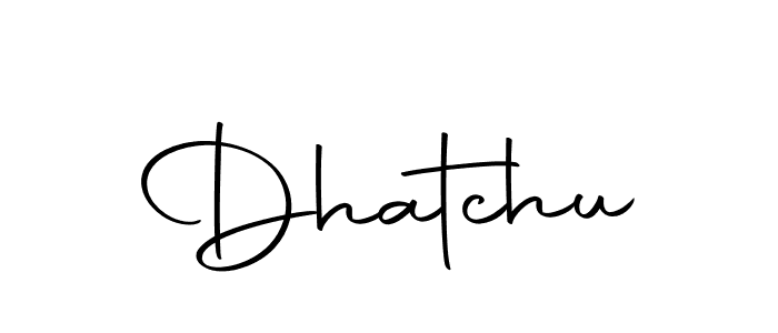 How to Draw Dhatchu signature style? Autography-DOLnW is a latest design signature styles for name Dhatchu. Dhatchu signature style 10 images and pictures png