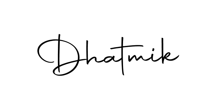 You should practise on your own different ways (Autography-DOLnW) to write your name (Dhatmik) in signature. don't let someone else do it for you. Dhatmik signature style 10 images and pictures png