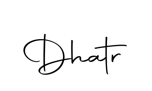 Create a beautiful signature design for name Dhatr. With this signature (Autography-DOLnW) fonts, you can make a handwritten signature for free. Dhatr signature style 10 images and pictures png