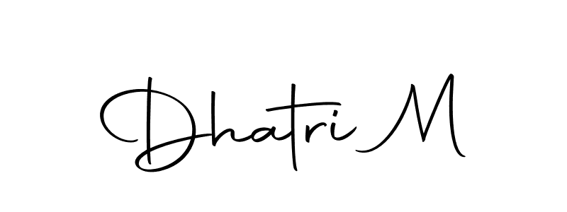 Also we have Dhatri M name is the best signature style. Create professional handwritten signature collection using Autography-DOLnW autograph style. Dhatri M signature style 10 images and pictures png