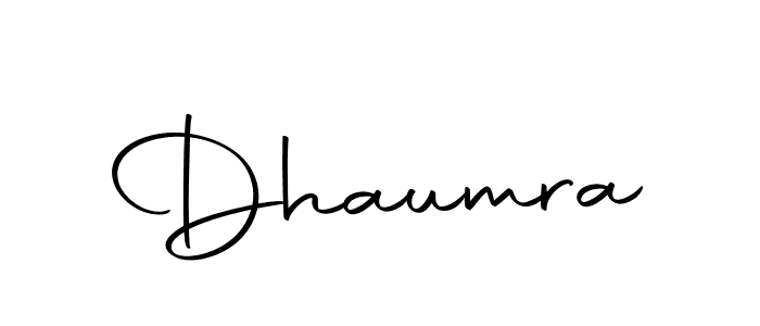 Use a signature maker to create a handwritten signature online. With this signature software, you can design (Autography-DOLnW) your own signature for name Dhaumra. Dhaumra signature style 10 images and pictures png