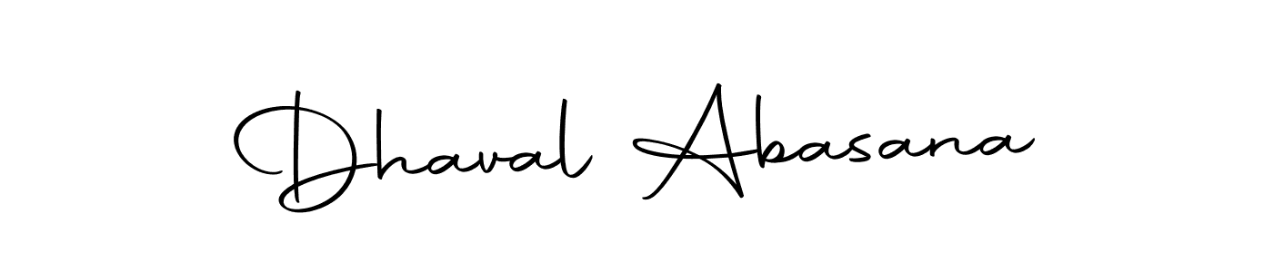 Make a beautiful signature design for name Dhaval Abasana. Use this online signature maker to create a handwritten signature for free. Dhaval Abasana signature style 10 images and pictures png