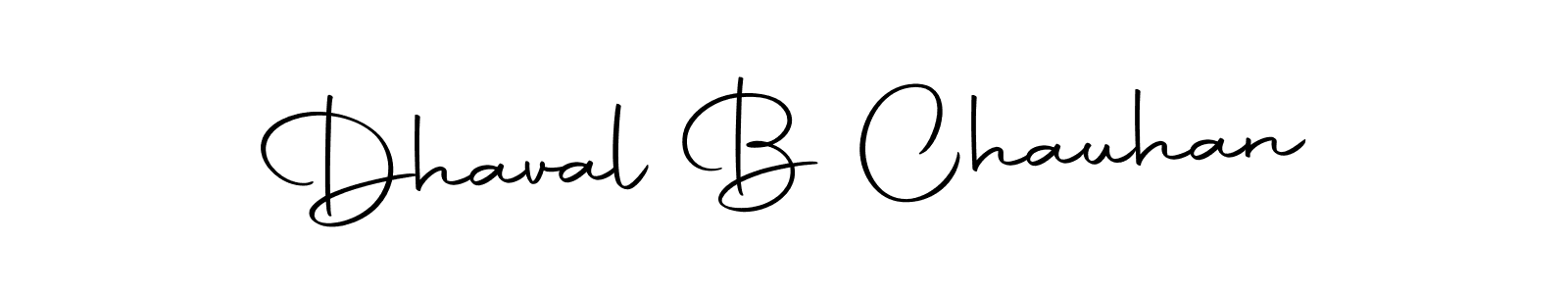 How to make Dhaval B Chauhan signature? Autography-DOLnW is a professional autograph style. Create handwritten signature for Dhaval B Chauhan name. Dhaval B Chauhan signature style 10 images and pictures png