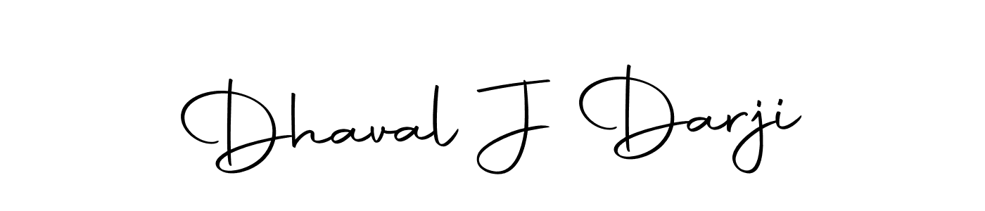 Design your own signature with our free online signature maker. With this signature software, you can create a handwritten (Autography-DOLnW) signature for name Dhaval J Darji. Dhaval J Darji signature style 10 images and pictures png