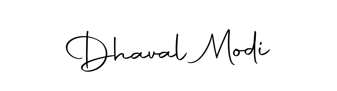 Design your own signature with our free online signature maker. With this signature software, you can create a handwritten (Autography-DOLnW) signature for name Dhaval Modi. Dhaval Modi signature style 10 images and pictures png