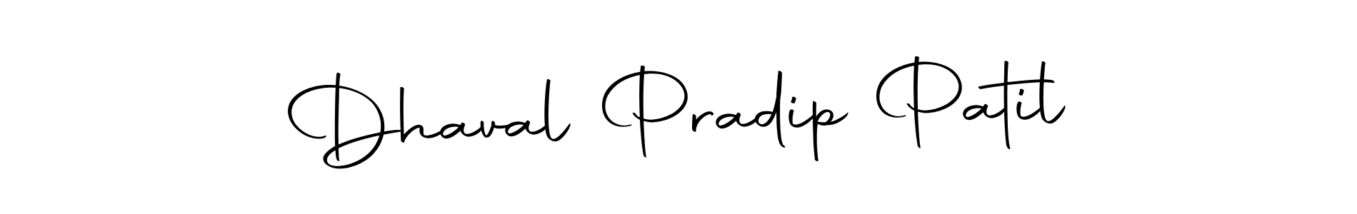 Use a signature maker to create a handwritten signature online. With this signature software, you can design (Autography-DOLnW) your own signature for name Dhaval Pradip Patil. Dhaval Pradip Patil signature style 10 images and pictures png
