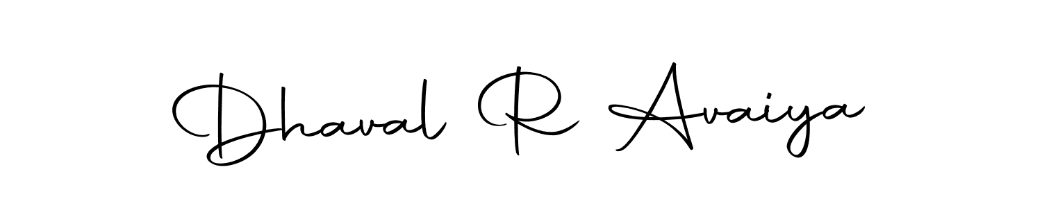 The best way (Autography-DOLnW) to make a short signature is to pick only two or three words in your name. The name Dhaval R Avaiya include a total of six letters. For converting this name. Dhaval R Avaiya signature style 10 images and pictures png