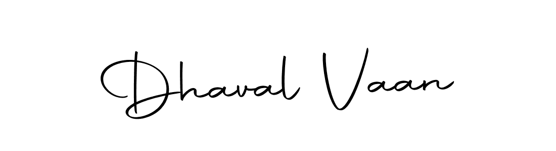 Use a signature maker to create a handwritten signature online. With this signature software, you can design (Autography-DOLnW) your own signature for name Dhaval Vaan. Dhaval Vaan signature style 10 images and pictures png