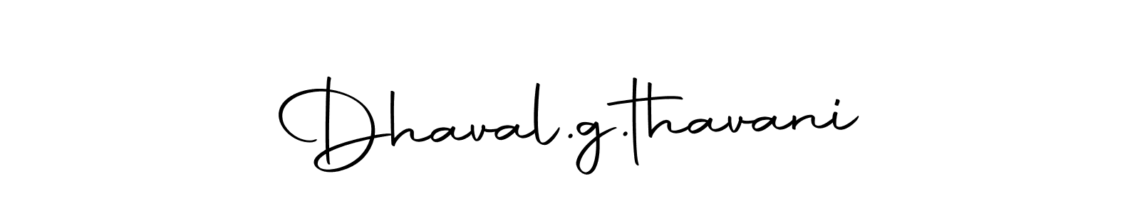 Use a signature maker to create a handwritten signature online. With this signature software, you can design (Autography-DOLnW) your own signature for name Dhaval.g.thavani. Dhaval.g.thavani signature style 10 images and pictures png