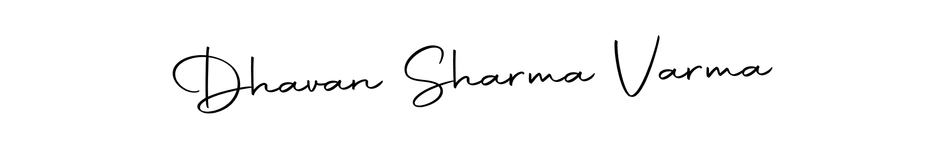 Make a beautiful signature design for name Dhavan Sharma Varma. Use this online signature maker to create a handwritten signature for free. Dhavan Sharma Varma signature style 10 images and pictures png