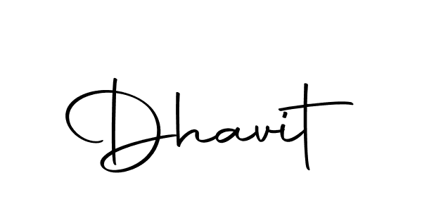 Design your own signature with our free online signature maker. With this signature software, you can create a handwritten (Autography-DOLnW) signature for name Dhavit. Dhavit signature style 10 images and pictures png