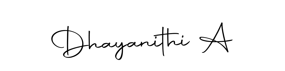 Dhayanithi A stylish signature style. Best Handwritten Sign (Autography-DOLnW) for my name. Handwritten Signature Collection Ideas for my name Dhayanithi A. Dhayanithi A signature style 10 images and pictures png