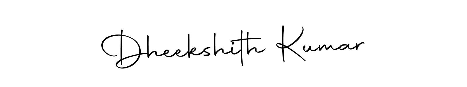 How to make Dheekshith Kumar signature? Autography-DOLnW is a professional autograph style. Create handwritten signature for Dheekshith Kumar name. Dheekshith Kumar signature style 10 images and pictures png