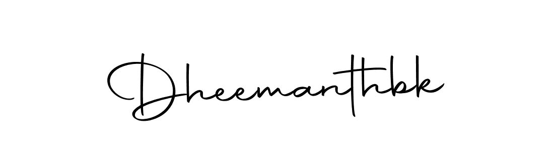 Create a beautiful signature design for name Dheemanthbk. With this signature (Autography-DOLnW) fonts, you can make a handwritten signature for free. Dheemanthbk signature style 10 images and pictures png