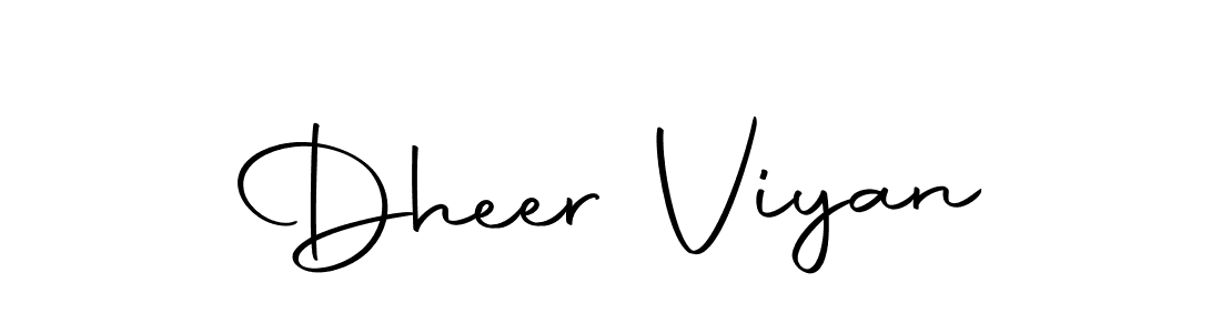 Design your own signature with our free online signature maker. With this signature software, you can create a handwritten (Autography-DOLnW) signature for name Dheer Viyan. Dheer Viyan signature style 10 images and pictures png