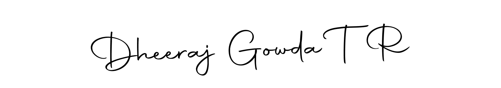 You can use this online signature creator to create a handwritten signature for the name Dheeraj Gowda T R. This is the best online autograph maker. Dheeraj Gowda T R signature style 10 images and pictures png