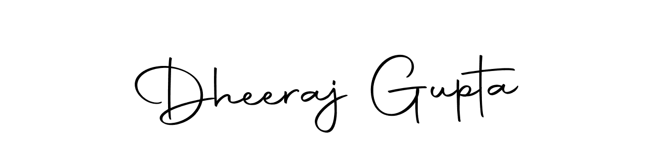 Make a beautiful signature design for name Dheeraj Gupta. With this signature (Autography-DOLnW) style, you can create a handwritten signature for free. Dheeraj Gupta signature style 10 images and pictures png