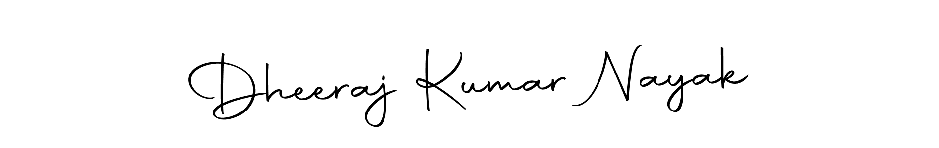 Create a beautiful signature design for name Dheeraj Kumar Nayak. With this signature (Autography-DOLnW) fonts, you can make a handwritten signature for free. Dheeraj Kumar Nayak signature style 10 images and pictures png