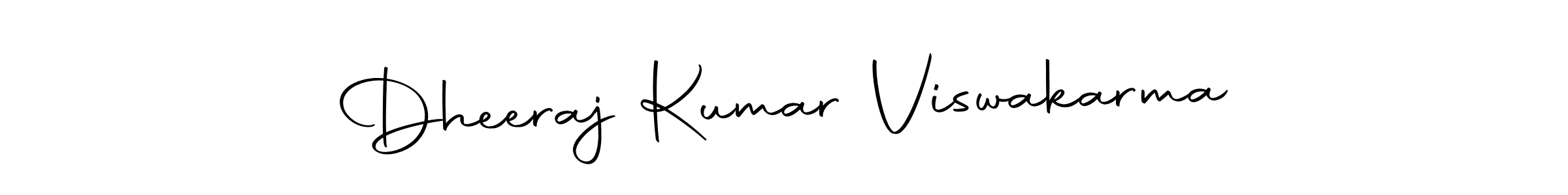 Create a beautiful signature design for name Dheeraj Kumar Viswakarma. With this signature (Autography-DOLnW) fonts, you can make a handwritten signature for free. Dheeraj Kumar Viswakarma signature style 10 images and pictures png