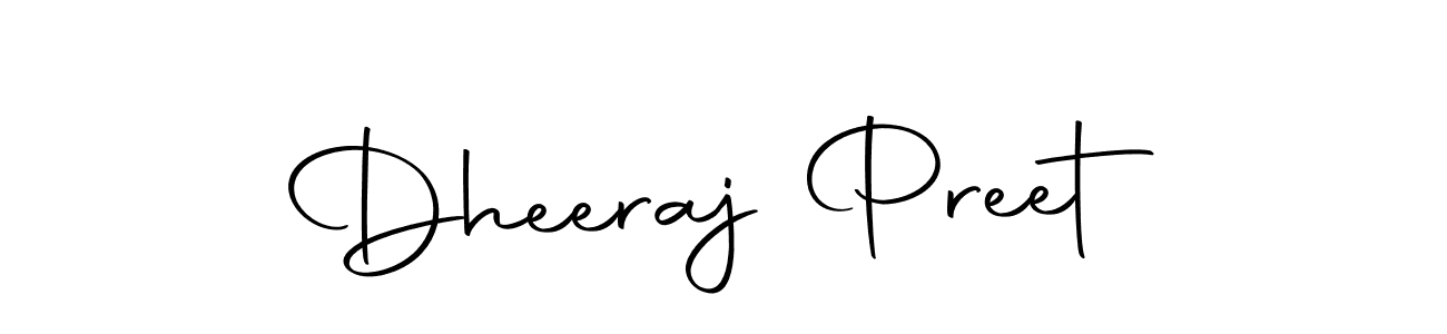 You can use this online signature creator to create a handwritten signature for the name Dheeraj Preet. This is the best online autograph maker. Dheeraj Preet signature style 10 images and pictures png